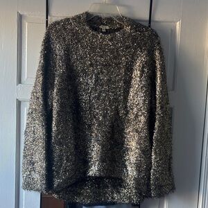 Urban Outfitters Metallic Textured Sweater